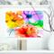 Designart - Bunch of Colorful Flowers Sketch - Extra Large Floral Wall Art